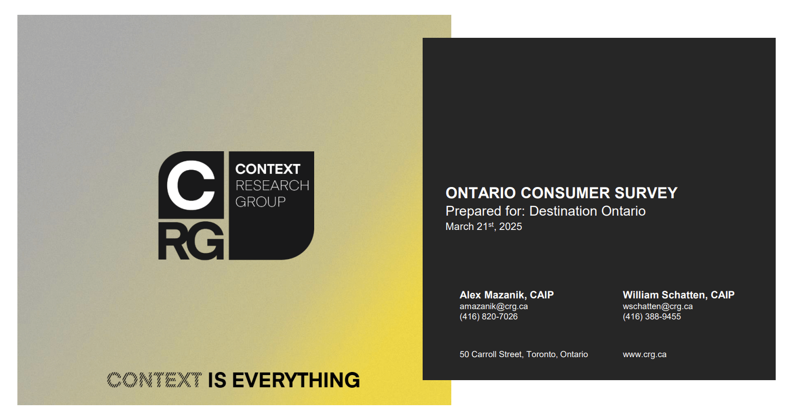 Ontario Consumer Survey March 21